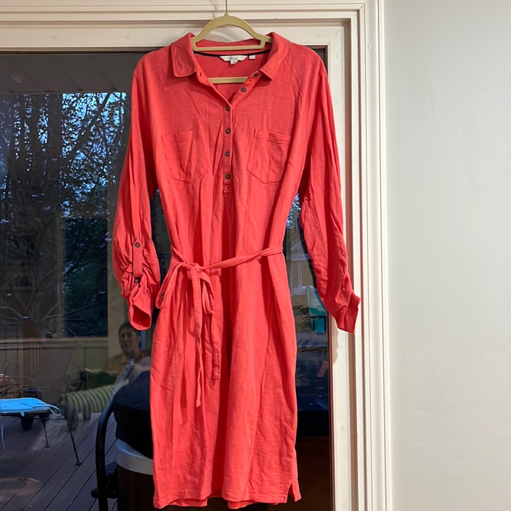 Beautiful Salmon Colored Boden Dress Size 14
